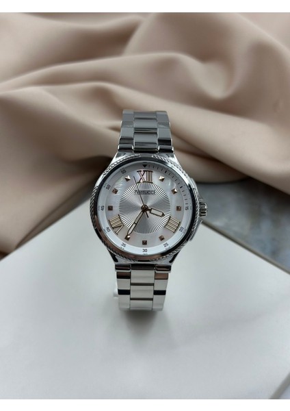 Gümüş Hologramlı Kadran Tasarım Ferrucci Kadın Kol Saati modelleri