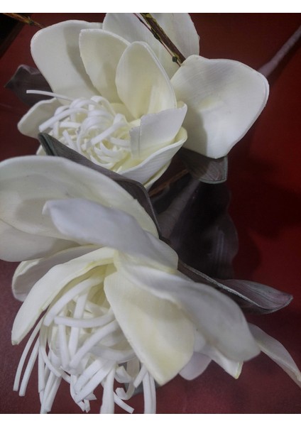 Gelin Çiçeği Yapay Krem 90CM Decorative Dekoratif Çiçek Dal Dore Bükülebilir Gerçekçi 1 Adet