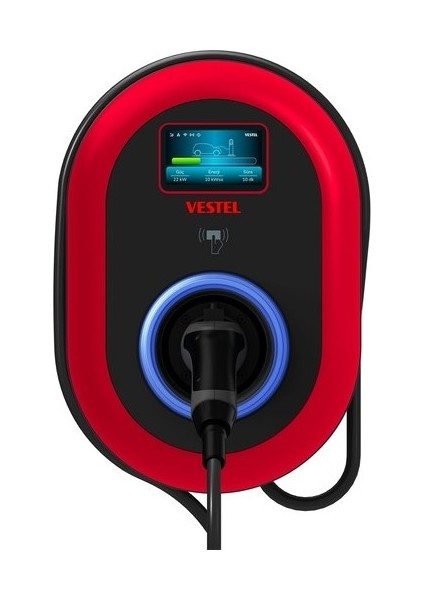 Elektrikli Araç Şarj Istasyonu EVC04 Smart 22KW + 5 mt Hıms Kablo