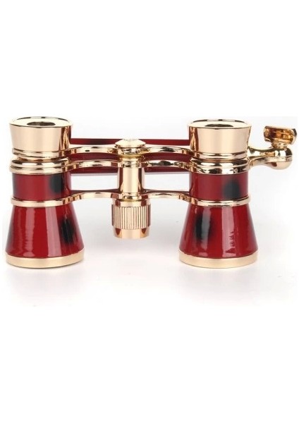 Nefis Işlemeli Tiyatro / Opera Dürbünü 3X25 Prinç Metal Kaplamalı Retro Kahver - MBN2953-7676