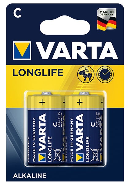 Varta Longlıfe Power Alkalin Orta Boy C Pil 2li Paket (4767) - MBN3121-4457