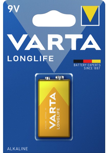 Varta Longlıfe Power Alkalin 9 Volt Pil Tekli Paket (4767) - MBN1051-6864