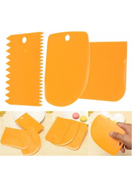 Hamur Şekillendirici Kesici Kazıyıcı Pasta Kek Dekorasyon Seti (4767) - MBN3385-8583