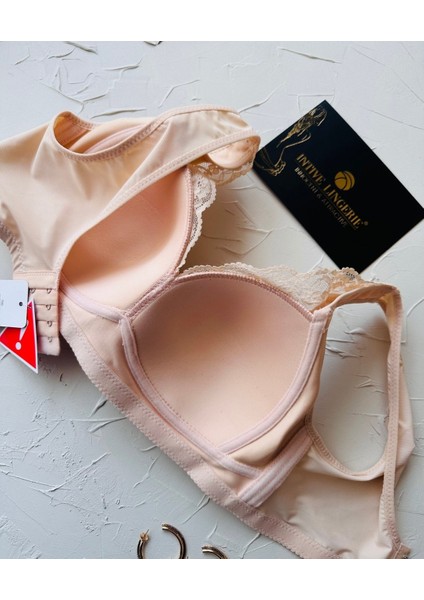 Harper Balensiz Desteksiz V Yaka Kesim Kaplı Dantelli Ultra Kaliteli Rahat C Cup Sütyen indirimleri