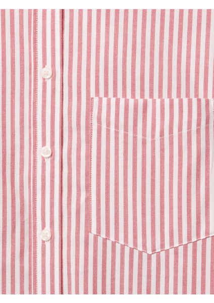 Kadın Pembe %100 Organik Pamuk Oxford Big Gömlek modelleri