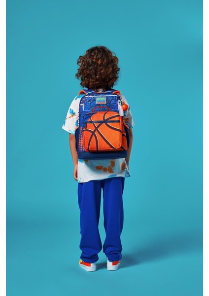 Kids Okul Çantası Turuncu Lacivert Basketbol 23766 fiyatları