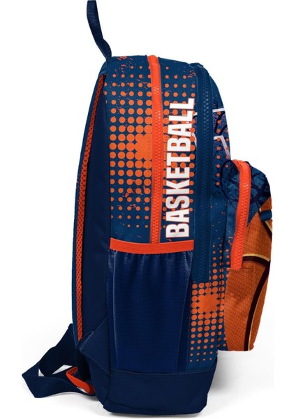 Kids Okul Çantası Turuncu Lacivert Basketbol 23766 fırsatları