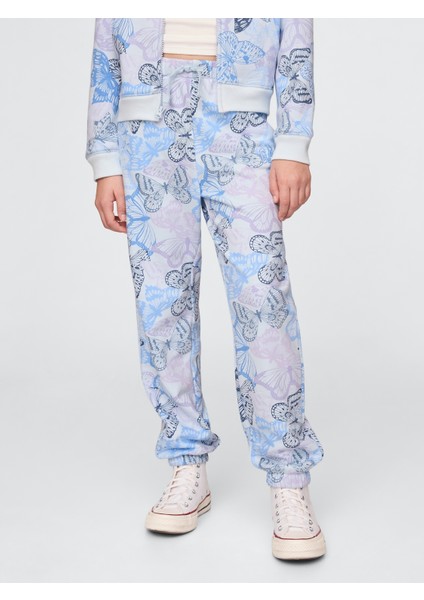Kız Çocuk Mavi Gap Logo Fransız Havlu Kumaş Jogger Eşofman Altı fırsatları