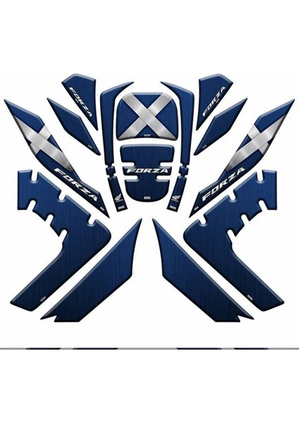 Honda Forza 2021 - 2024 Uyumlu Tank Pad Set 14 Parça