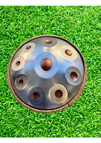 Hang Drum HP-S09SG Ithal Handpan 9 Tonlu Standlı Silver