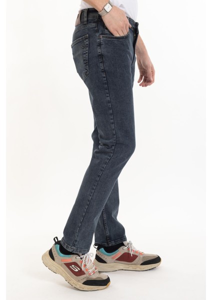 Erkek Mavi Slim Fit Likralı Jean Kot Pantolon 1121 modelleri