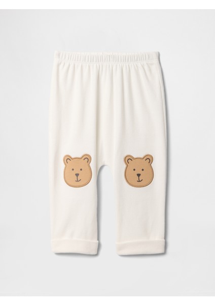 Bebek Kırık Beyaz Brannan Bear Işlemeli Pull-On Eşofman Altı