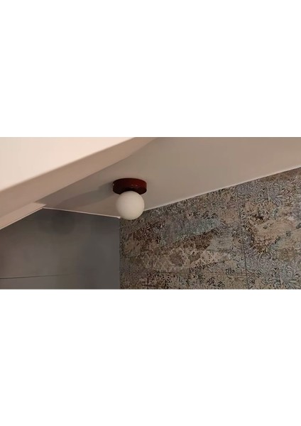 Modern Opal Camlı Glop Karpuz Krem Bordo Aplik Avize