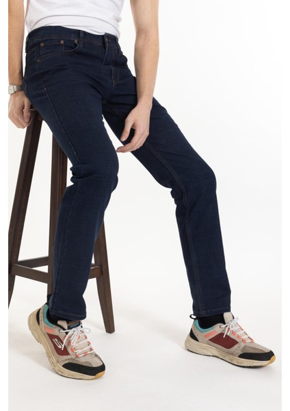 Erkek Mavi Slim Fit Likralı Jean Kot Pantolon 1122 indirimleri