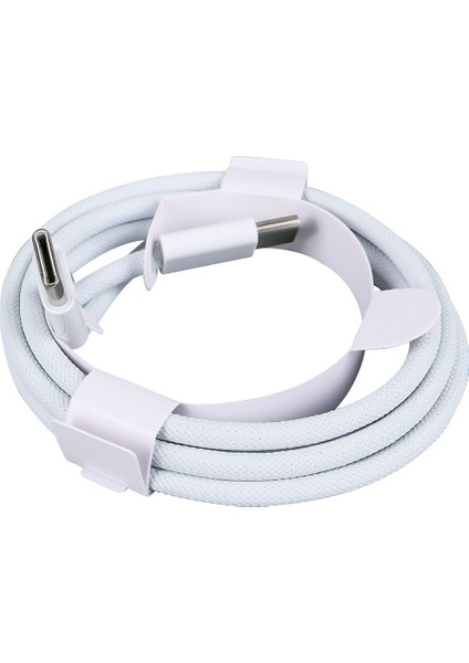 Beyaz IPHONE 15 Type-C To Type C Şarj Kablosu (4767) - MBN6350-9436