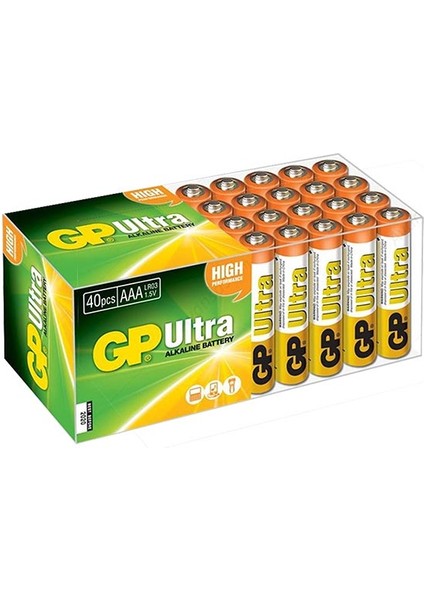 Gp 24AU R03 Ultra Alkalin Aaa Ince Kalem 40 Lı Paket (4767) - MBN4991-2591