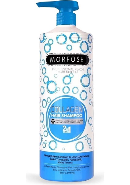 Morfose Kolajen Şampuan 1000 ml - Zayıf ve Zarar Görmüş Saçlar