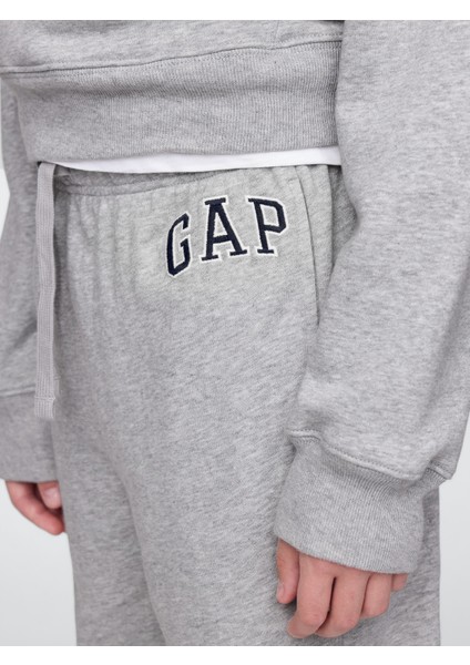 Erkek Çocuk Gri Relaxed Gap Logo Eşofman Altı