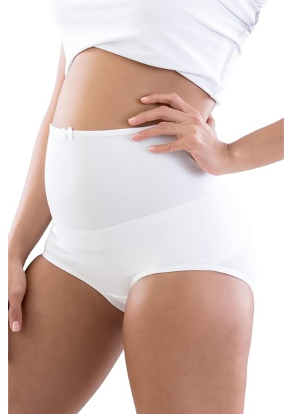 Miraxx Beyaz Mı Emay 2810 Cotton Hamile Külot Korse