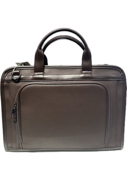 Luxury Sg071219 Deri Laptop Ve Evrak Çantası Kahve