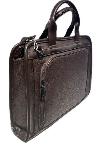 Luxury Sg071219 Deri Laptop Ve Evrak Çantası Kahve