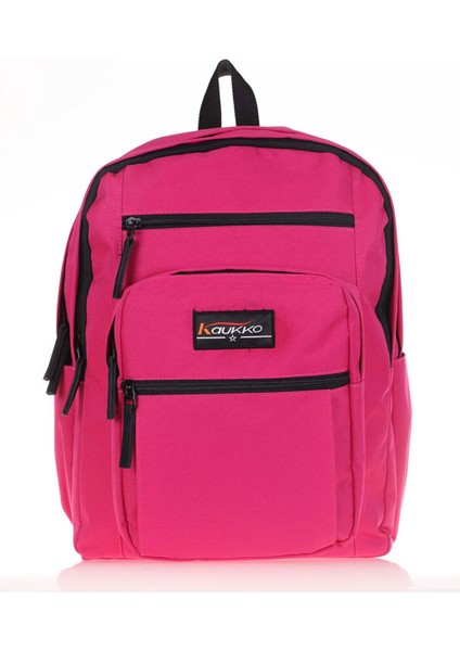 Full Pocket Sırt Çantası Fuşya K1434
