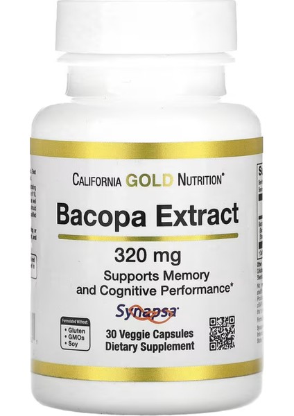 Bacopa Extract, 320 mg 30 Veggie Capsules