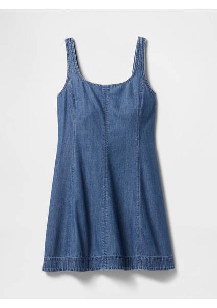 Kadın Lacivert Denim Mini Elbise fiyatları