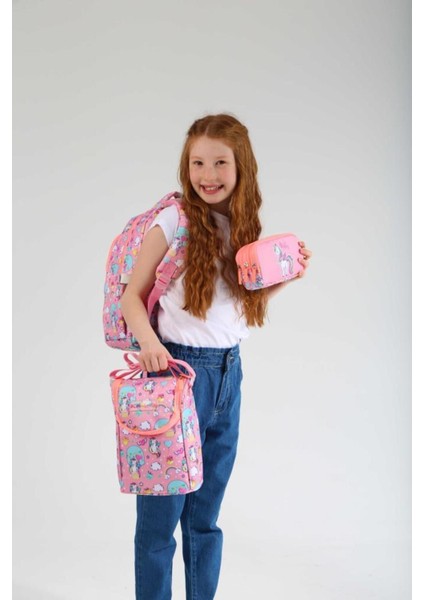 Kids Sırt Çantası Aynalı Taşlı Unicorn L5136