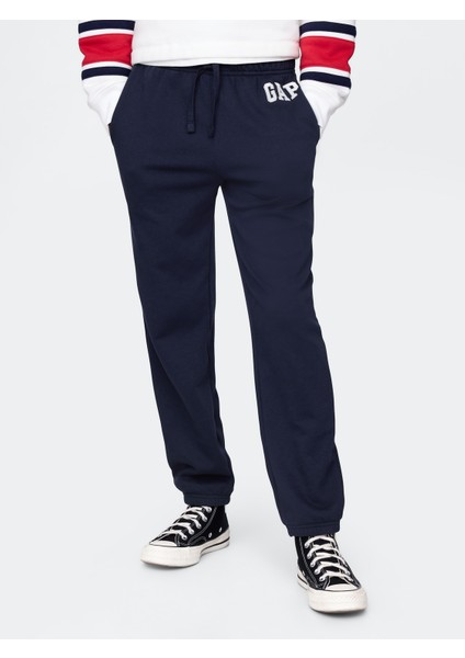 Erkek Çocuk Lacivert Relaxed Gap Logo Eşofman Altı
