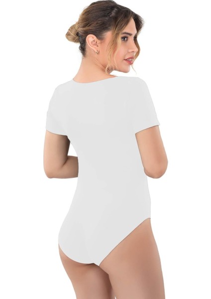Miraxx Beyaz Mı Emay 1926 Soft Yarım Kollu Body