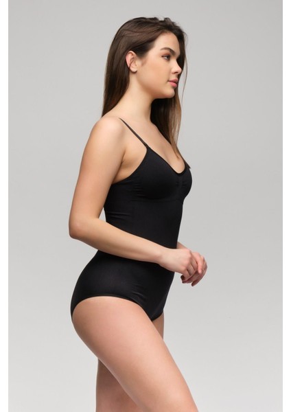 Miraxx Siyah Mı Emay 1925 Soft Pedli Çıtçıtlı Body