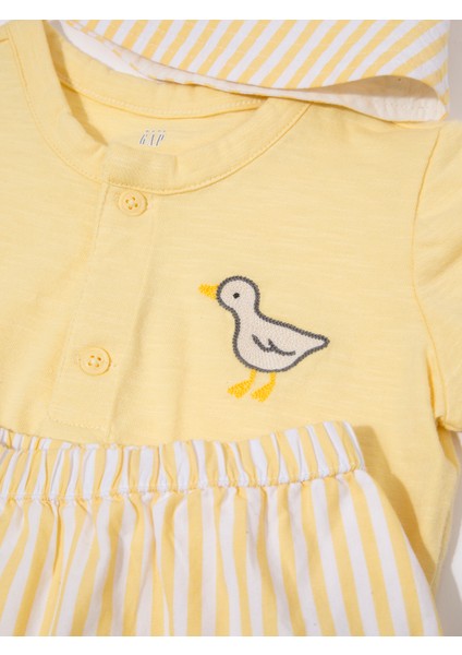 Bebek Sarı 3'lü Outfit Set