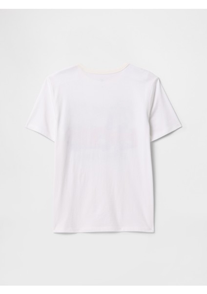 Erkek Çocuk Kırık Beyaz Grafikli T-Shirt modelleri