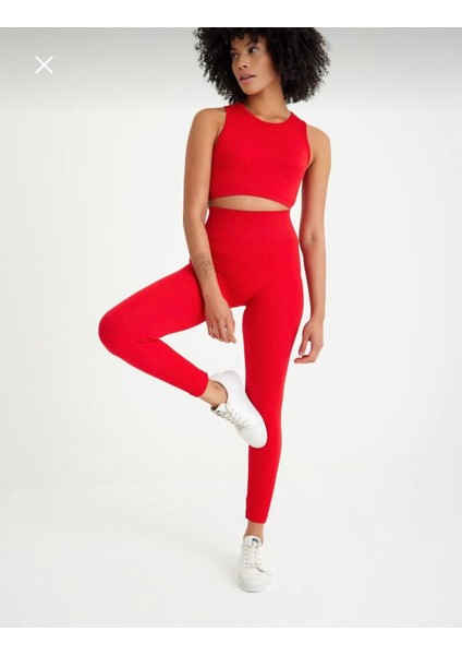 Kadın Yüksek Bel Düz Fitilli Toparlayıcı Tayt – Günlük Kullanım fiyatları