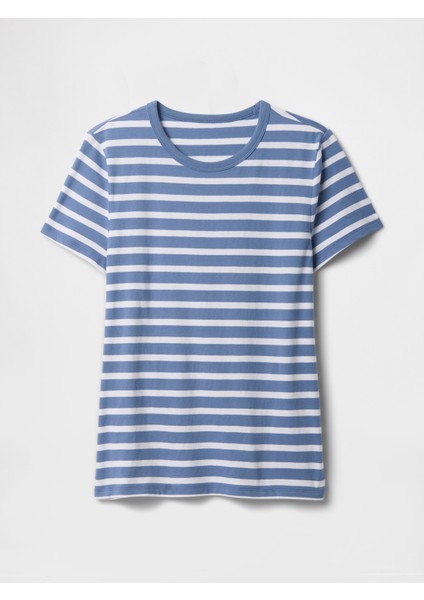 Kadın Mavi Crew T-Shirt