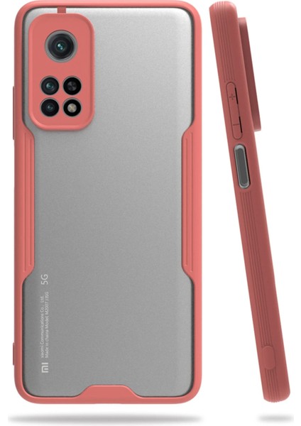 Xiaomi Mi 10T Pro Kılıf Platin Silikon - Pembe Gnzrz