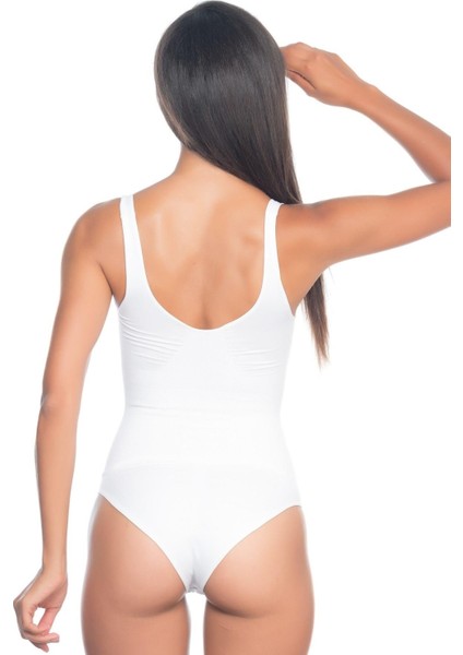 Miraxx Beyaz Mı Emay 2018 Kalın Askılı Body Korse