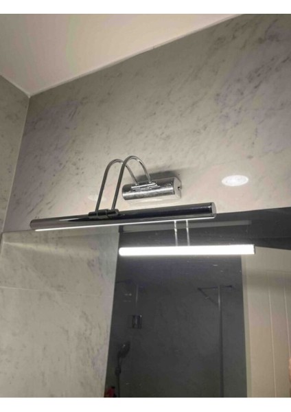 35 cm Krom Kaplama Beyaz Işık Kuğu Ayna Banyo Tablo Duvar Apliği (Elektrikle Çalışır) fırsatları
