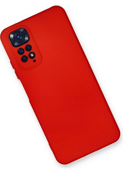 Xiaomi Redmi Note 11 Kılıf Nano Içi Kadife Silikon - Kırmızı Gnzrz