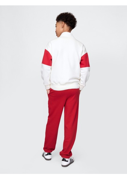 Erkek Çocuk Kırmızı Relaxed Gap Logo Eşofman Altı
