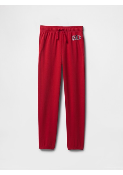 Erkek Çocuk Kırmızı Relaxed Gap Logo Eşofman Altı