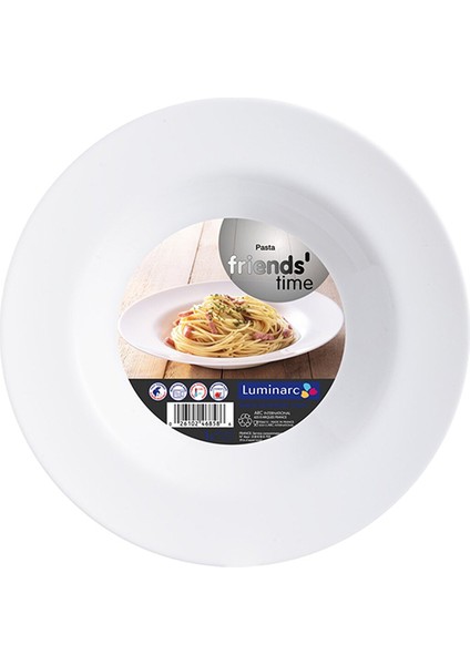 Luminarc Friends Time Temperli Makarna Tabağı - Beyaz / 28 cm fiyatları