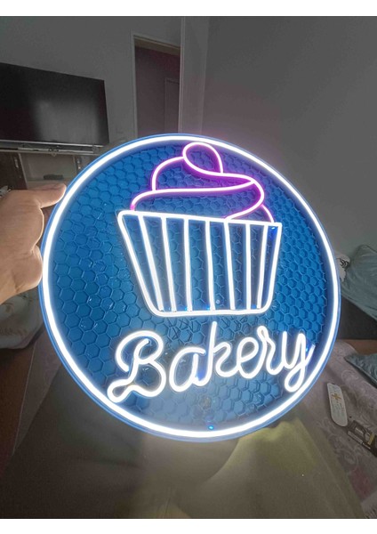 Neon LED Işıklı Ekmek Pasta Fırın modelleri