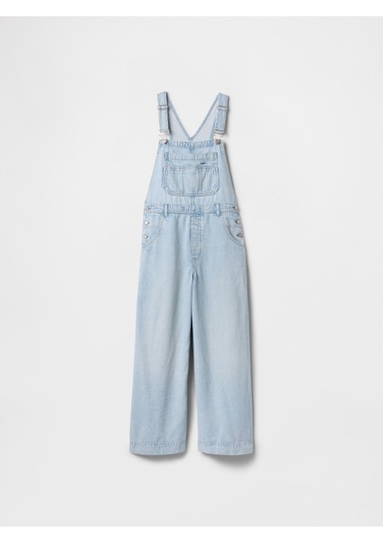 Kadın Açık Mavi Ultrasoft Denim Baggy Tulum fiyatları