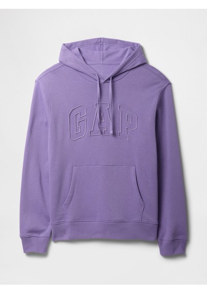 Erkek Mor Gap Logo Relaxed Fleece Sweatshirt