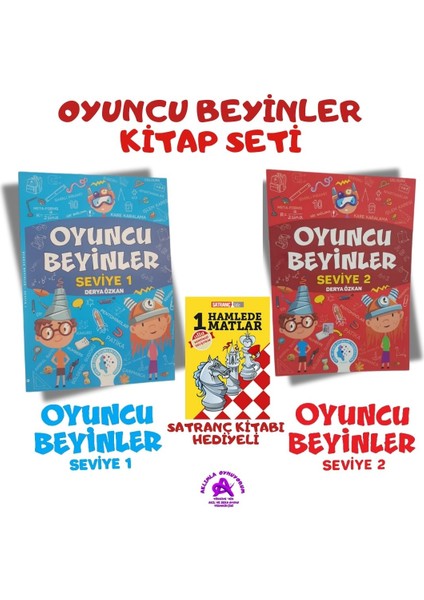 Tazof Oyuncu Beyinler Seviye 1-2 (2 Kitap Bir Arada-Satranç Kitabı Hediyeli)