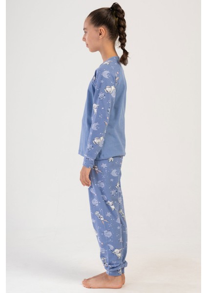 Pamuklu Kız Çocuk Uzun Kol Pijama Takım(7-8/13-14) , 404032 fiyatları