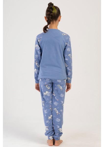 Pamuklu Kız Çocuk Uzun Kol Pijama Takım(7-8/13-14) , 404032 fırsatları