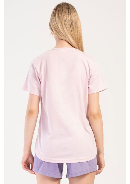Pamuklu Kadın Kısa Kol Şortlu Pijama Takım , 401097